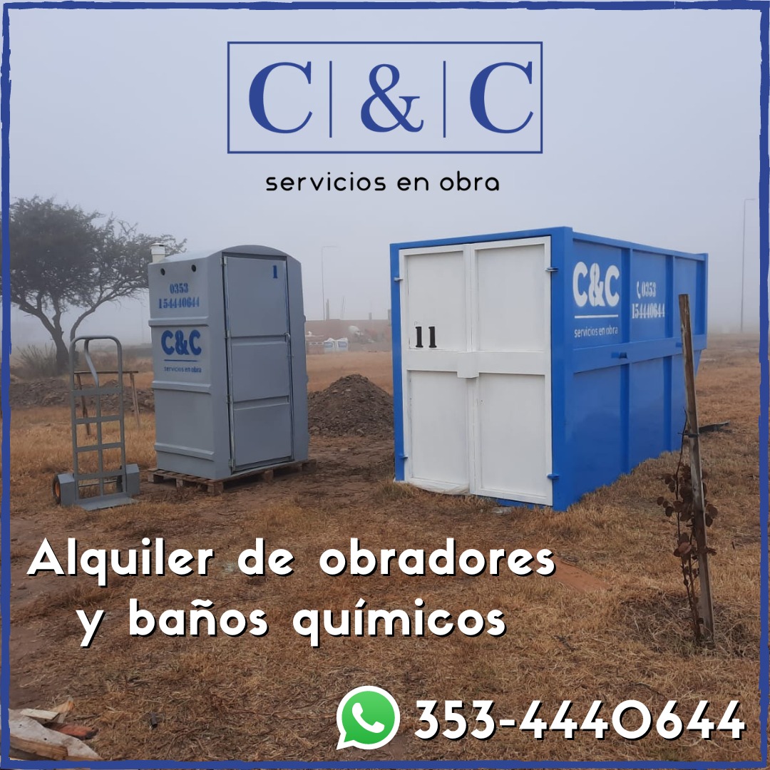 Foto 1 de C&C Servicios en Obra - Obradores y Baños Químicos