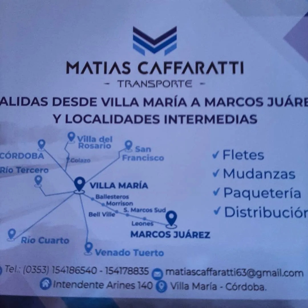 Foto 10 de Matías Caffaratti Transporte
